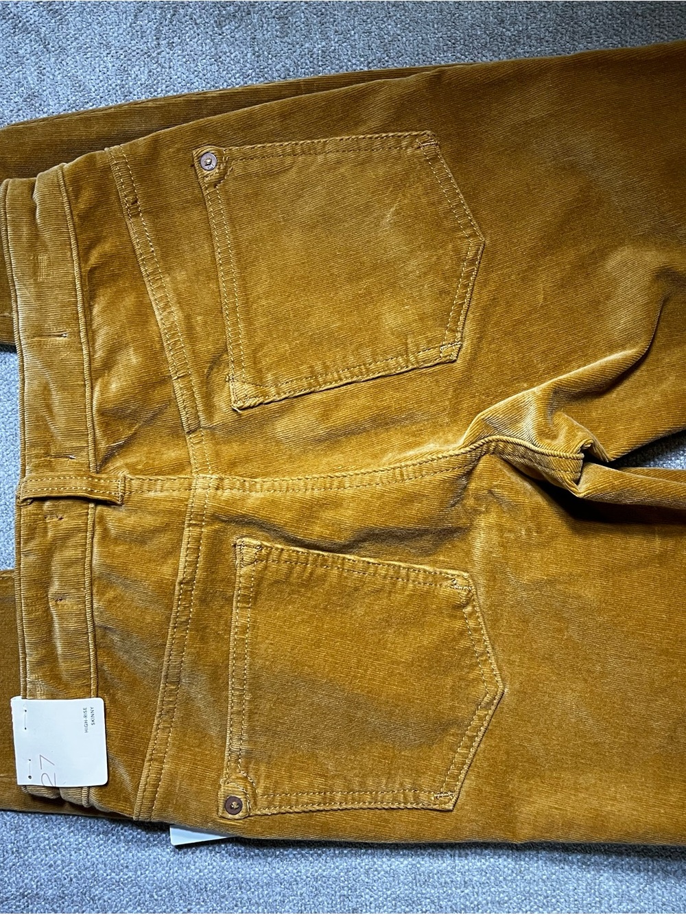 Pilcro Skinny High Rise Corduroy Jeans in Cedar 27 - Picture 7 of 13